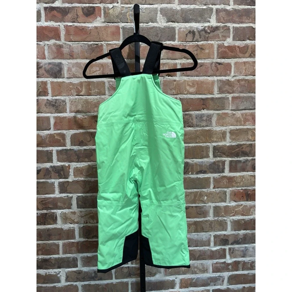 NWT The North Face Kid's Size 4 Freedom Insulated Bib CHLOROPHYLL GREEN Snowsuit
